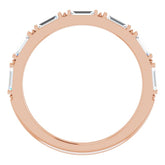 14K Rose 3/8 CTW Lab-Grown Diamond Anniversary Band